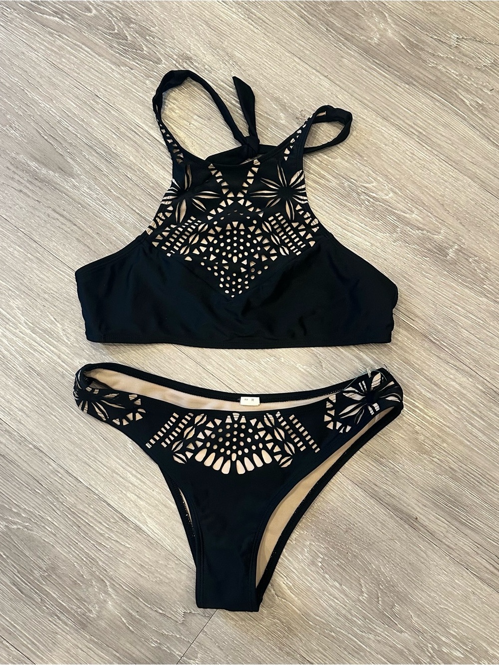 Yira Bikini Set Cutout Minimalist Chic Modern Beachwear Medium